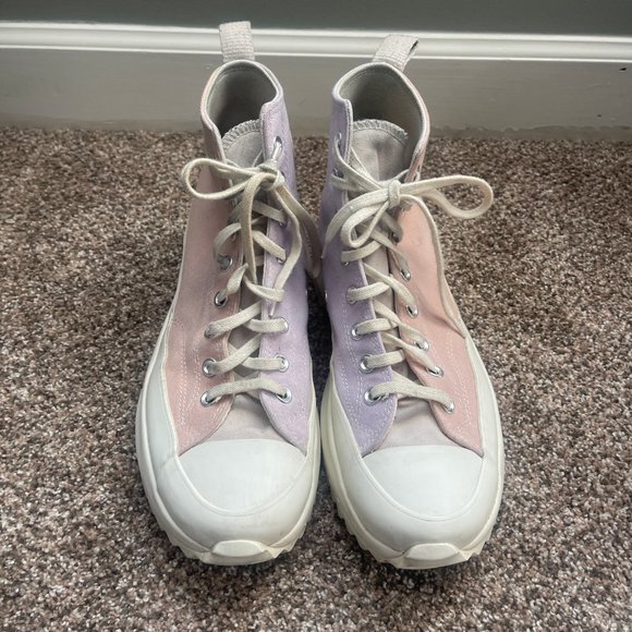 Converse Run Star Hike High Top Platform Shoes Sneakers Pink Purple, Mens 11.5 - Picture 2 of 15